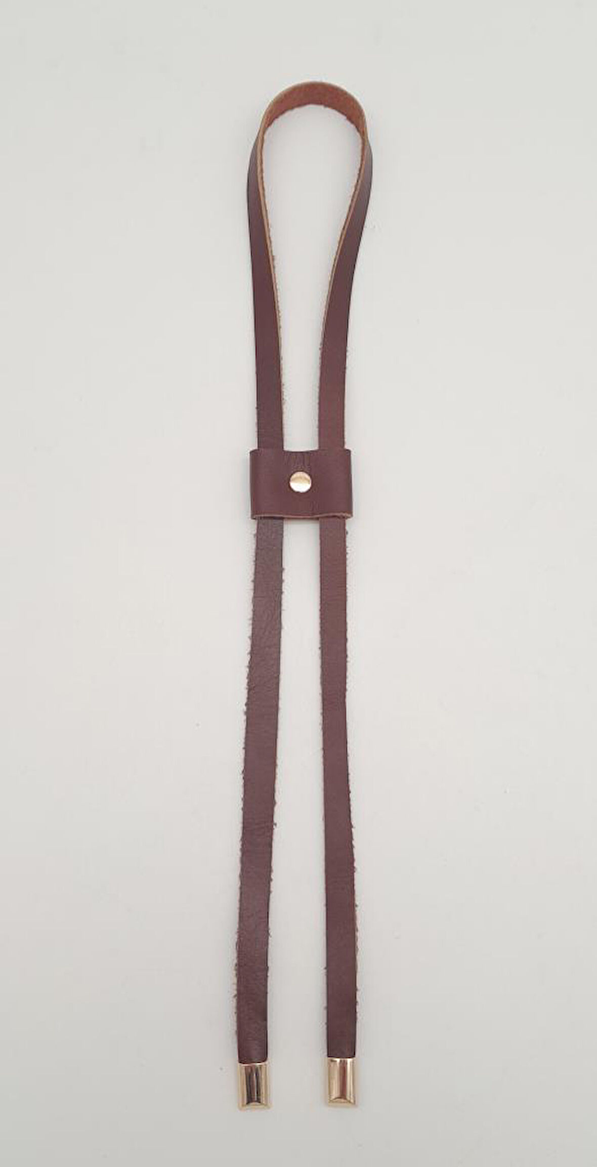 Çanta Aksesuar Kızıl Kahve Gerçek Deri Büzgü Light Gold Metalli