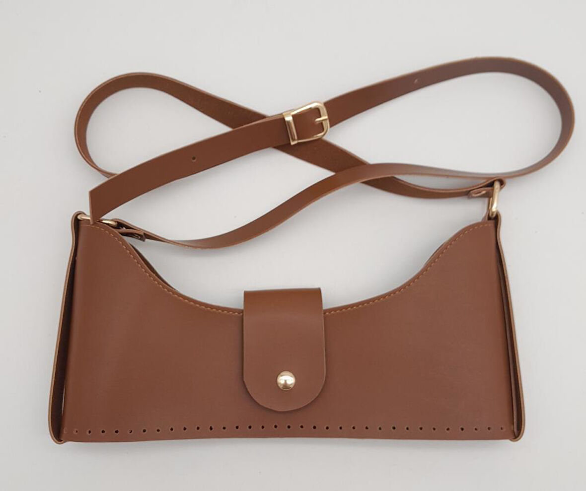 Çanta Aksesuar Taba Suni Deri 120x2 cm Çanta Saplı Deri Seti Light Gold Metalli