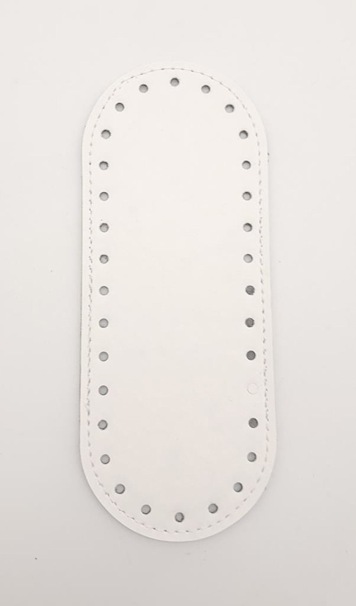 Çanta Aksesuar Suni Deri Beyaz 20x8 cm Oval Çanta Tabanı