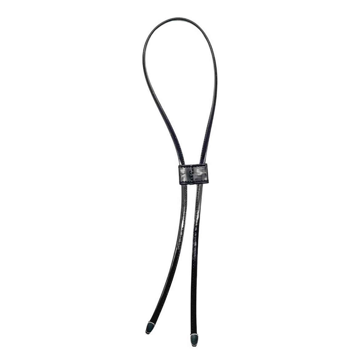 Nusrat Bilişim Çanta Aksesuar Rugan Deri Dikişli Büzgü Siyah Renk Gümüş Metalli