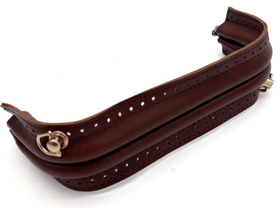 Çanta Aksesuar 20 cm Suni Derili Taba Renk Gizli Çanta Bursu (Vidalı Askı Takılı Halde)