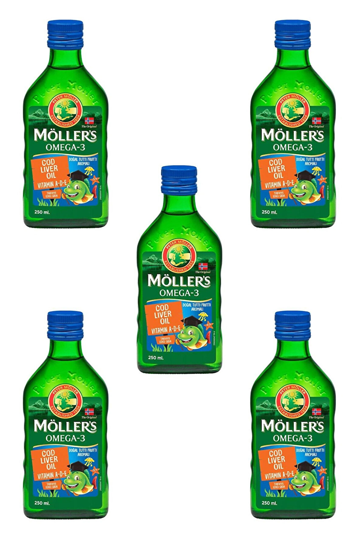 Möllers Omega-3 Balık Yağı Şurubu Tutti Frutti 150 ml 5'li