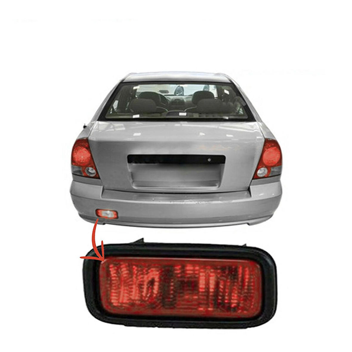 Hyundai Accent Reflektör Arka Tampon 9240525500 2003-2005 Arası