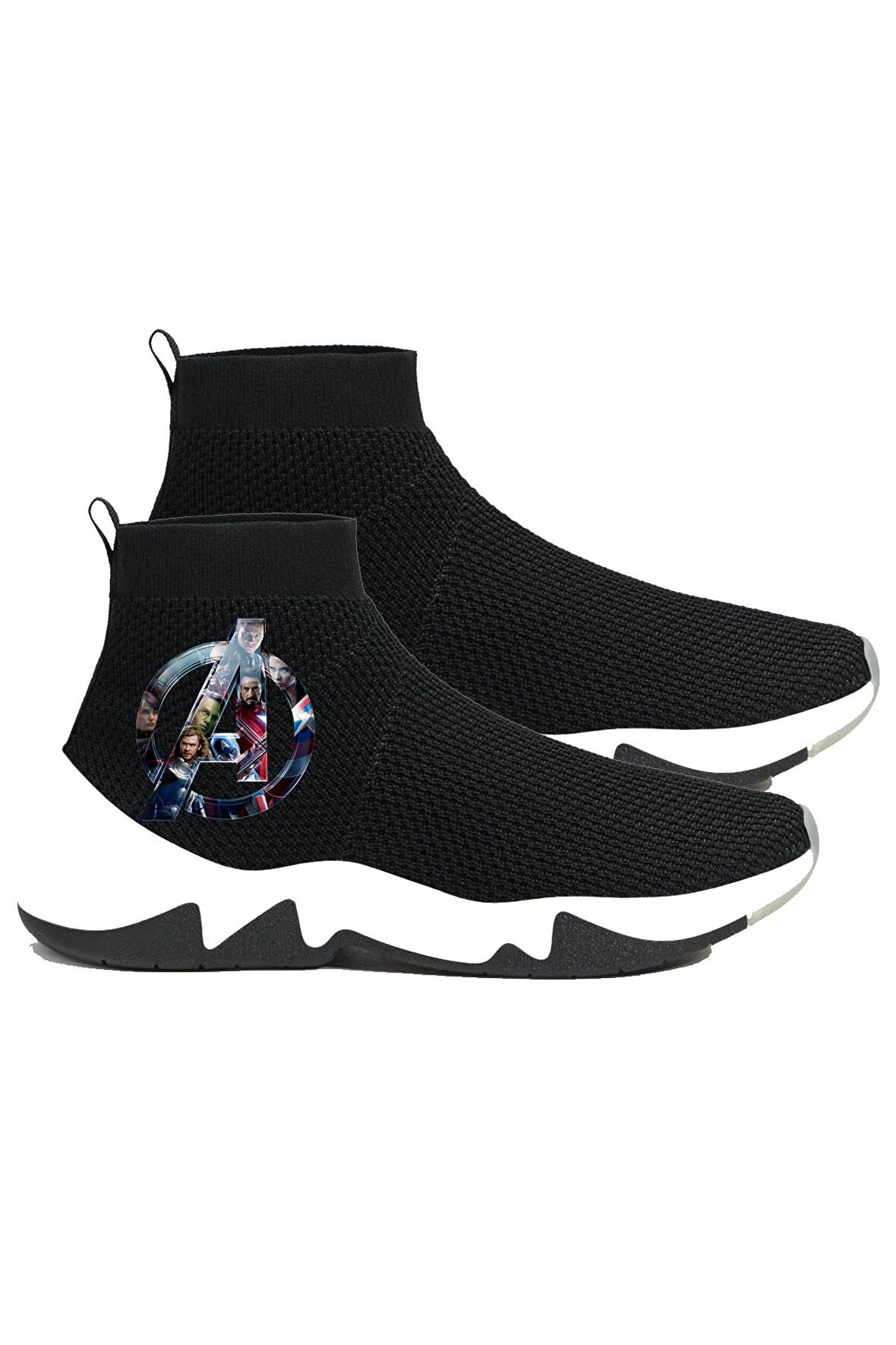 Avengers Çorap Design Sneaker Spor Ayakkabı