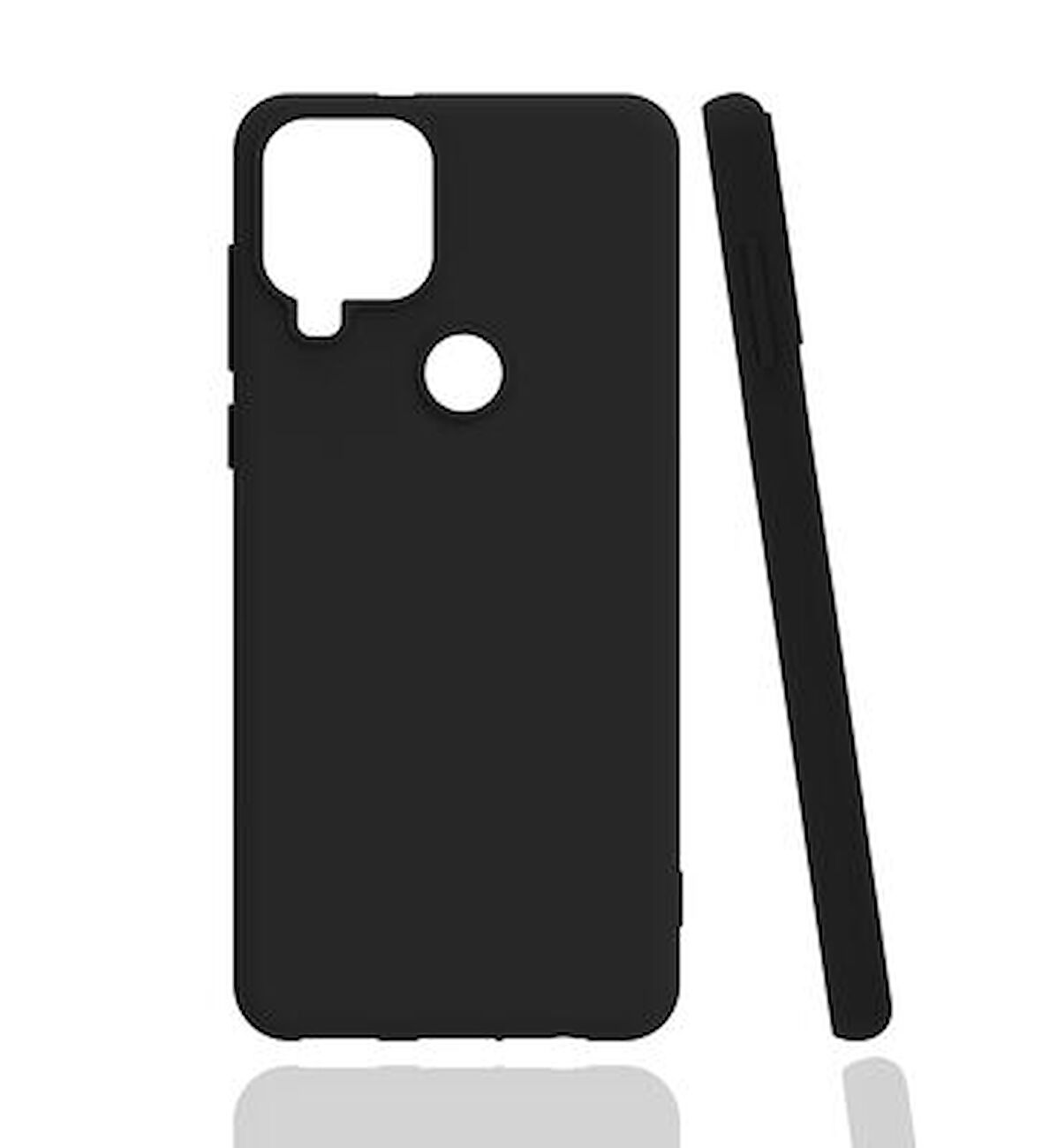 Realme C15 Kılıf Esnek Yapılı Yumuşak Dokulu Soft Biye Premium Kapak