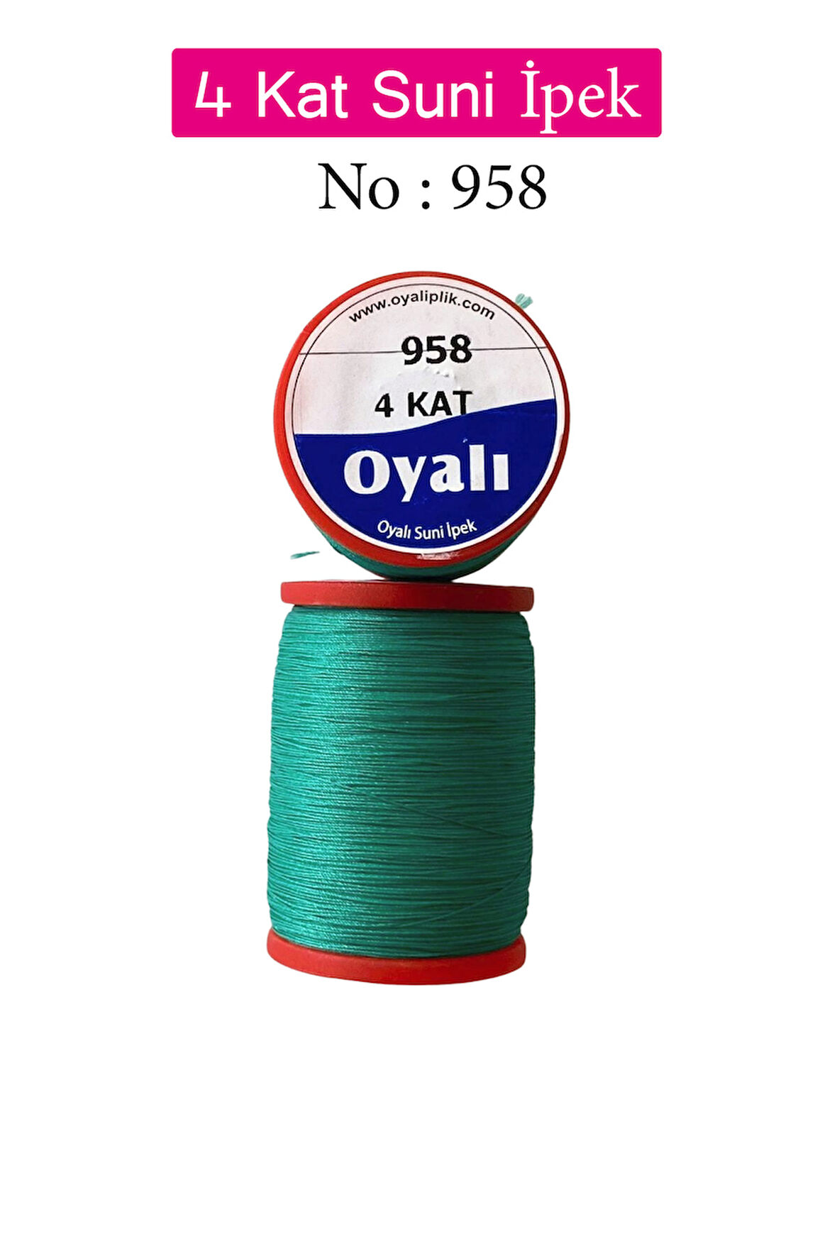 Oyalı 4 Kat Suni İpek İplik İğne Oyası Boncuk İpi Tığ Oyası No:958