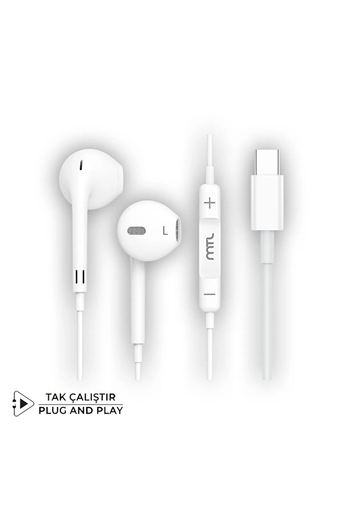 Samsung Galaxy S25 Ultra  Uyumlu Tak Çalıştır Stero Type-C Kulaklık MT-A293