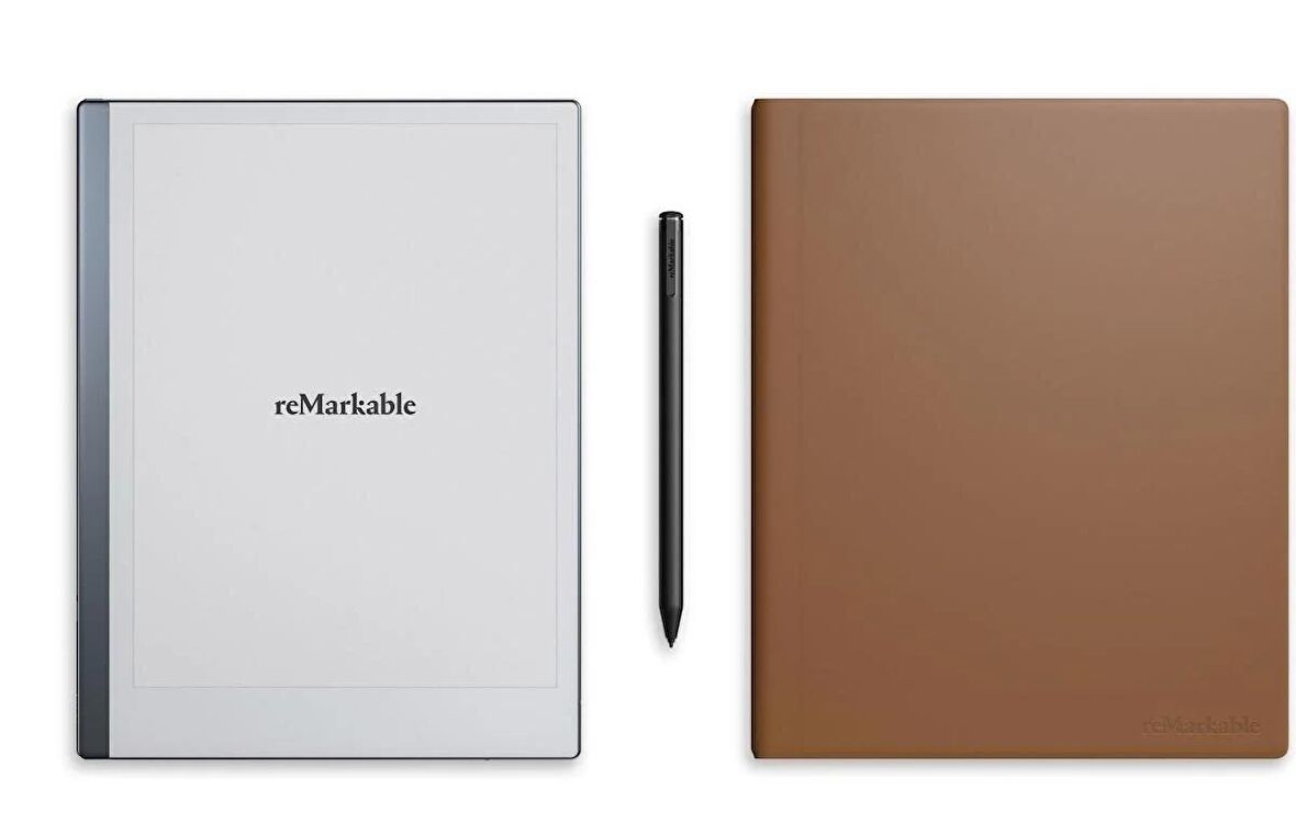 Remarkable 2 Digital Paper Tablet + Marker Plus Pen + Kapaklı Deri Kılıf