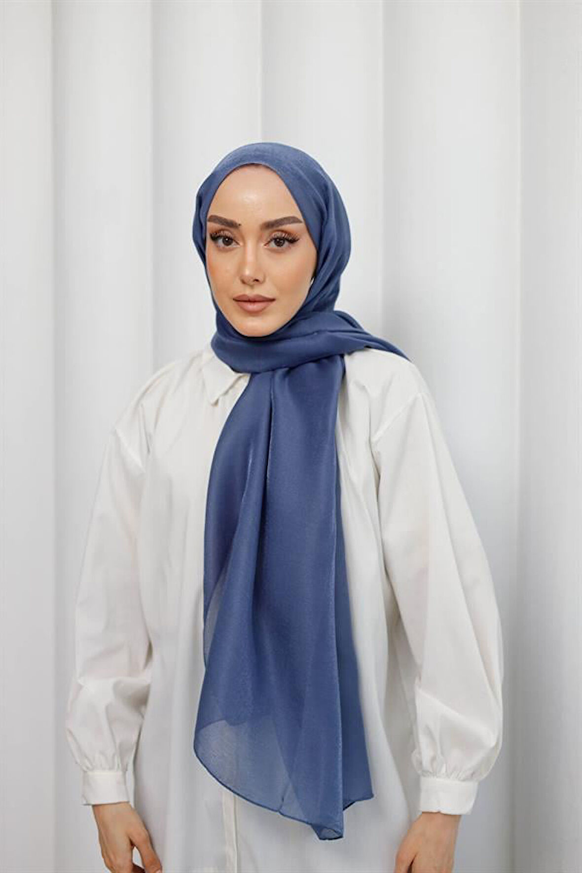 Abiye Şal Koyu İndigo