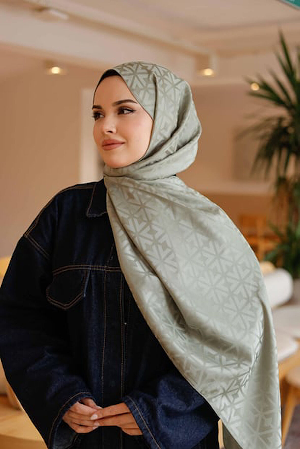 İpeksi Jakar Deluxe Şal Soft Yeşil