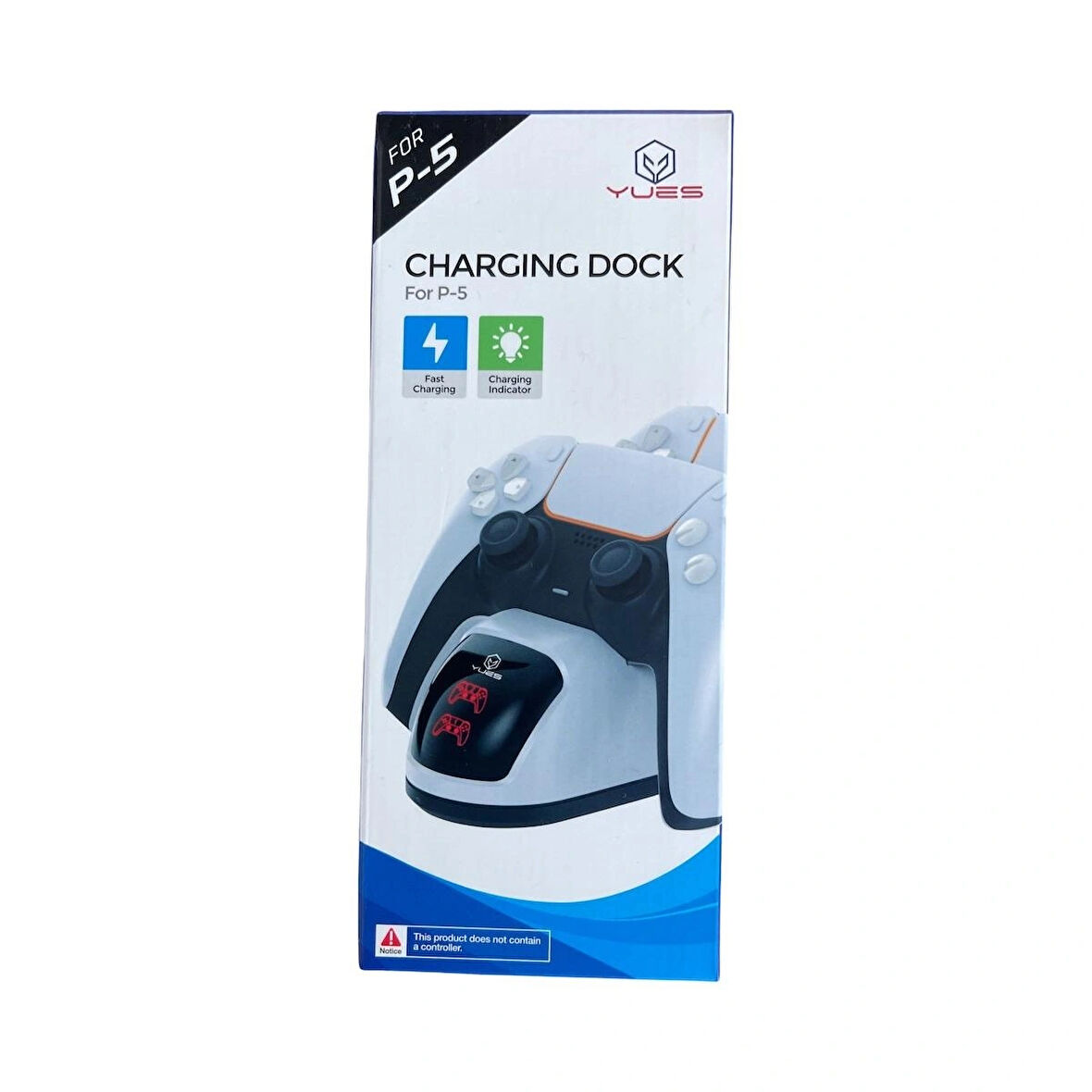 YUES Ps5 Dualsense Şarj Istasyonu Playstation 5 Uyumlu Charging Station Göstergeli