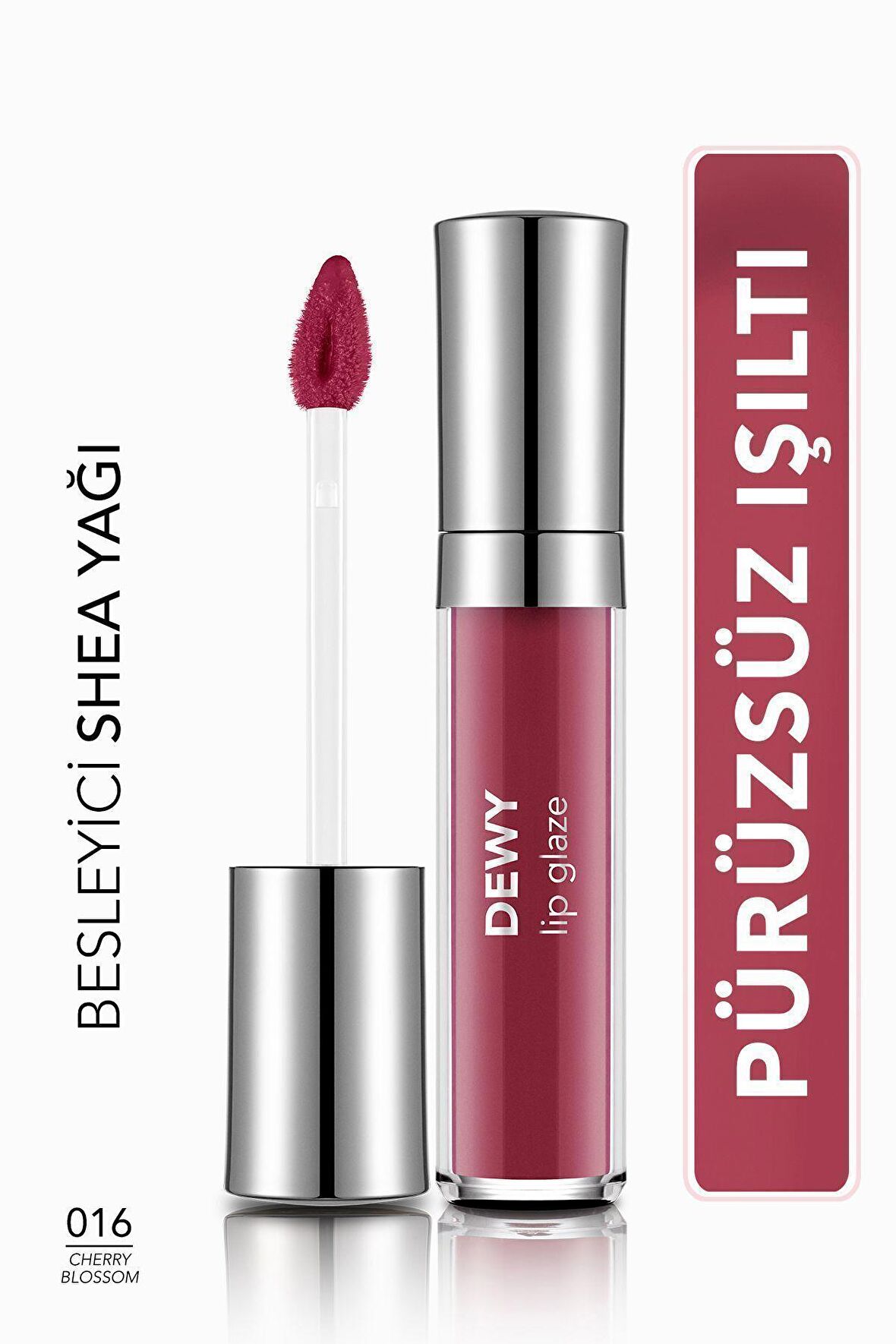 Flormar Besleyici Dudak Parlatıcısı - Dewy Lip Glaze - 016 Cherry Blossom-8682536068314