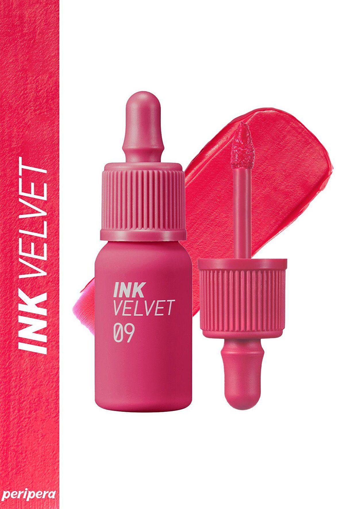 Yüksek Pigmentli, Kadife Görünümlü, Gün Boyu Kalıcı Tint Peripera Ink Velvet (9 Sparkling Pink)