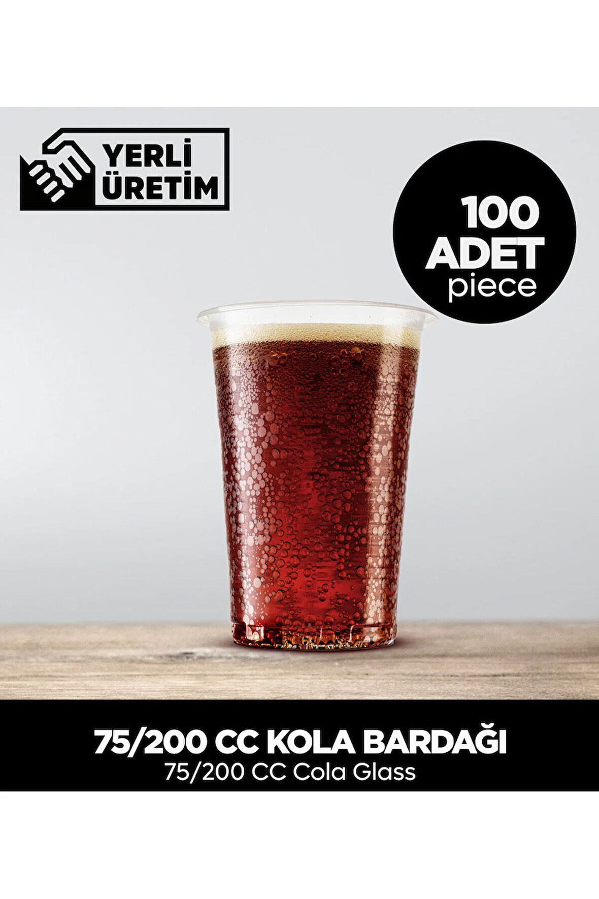75/200 CC Kola Bardağı 100 Adet