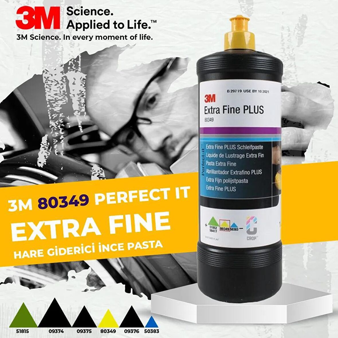 3M 80349 Extra Fine Hare Giderici Çizik Çıkarıcı İnce Pasta 1LT