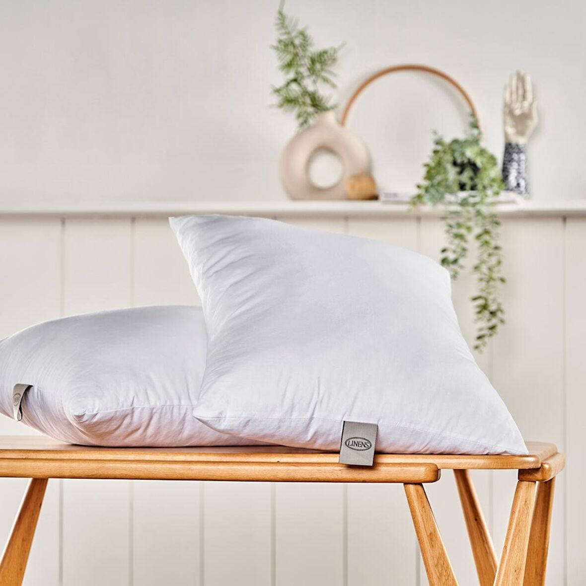 Linens Comfy Boncuk Elyaf Yastık Standart