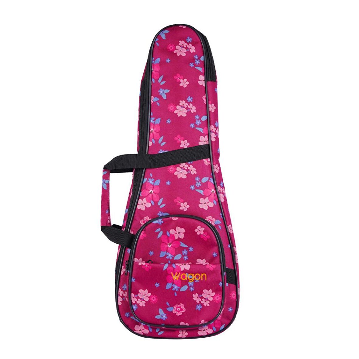 Wagon Case 04 Serisi Soprano Ukulele Çantası - Hibiscus Pembe