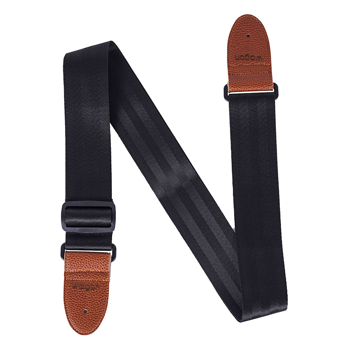 Wagon Straps Essential Serisi Secureband Gitar Askısı - Siyah/Kahverengi