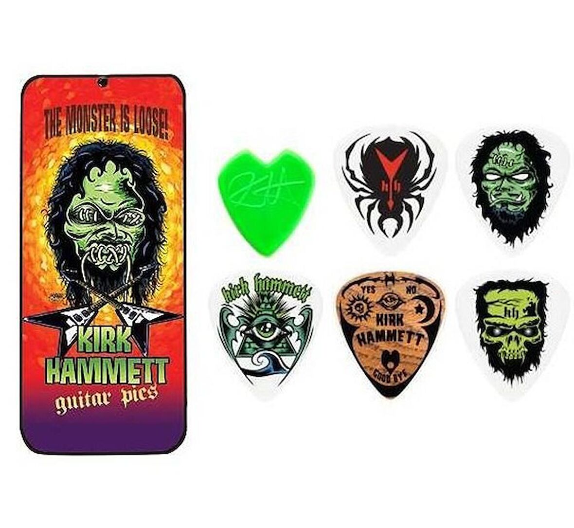 Jim Dunlop H01T088 0.88 6 Adet Gitar Penası Kirk Hammett Signature