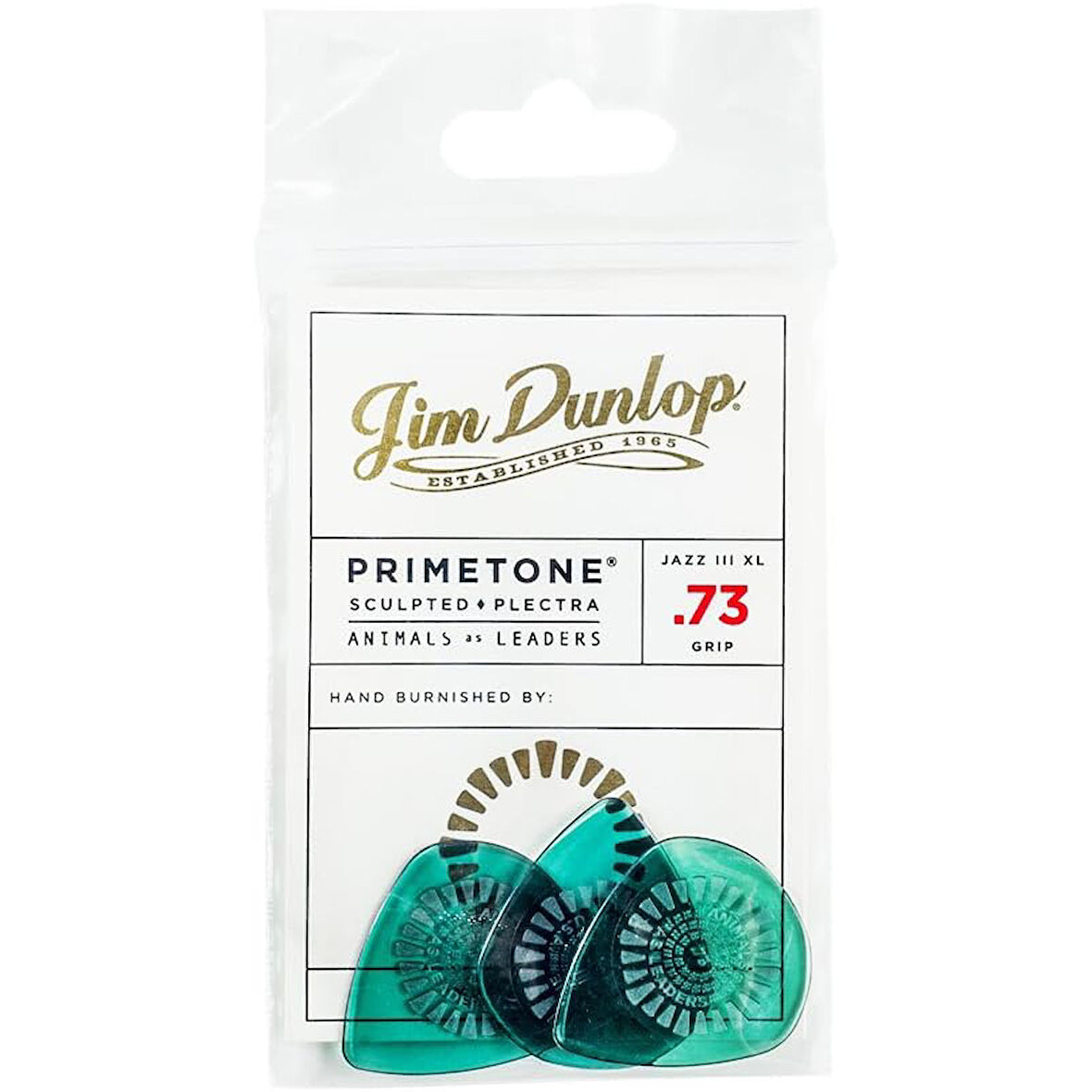 Jim Dunlop AALP02 .73mm Animal As Leaders Primetone Guitar 3-Pick Player's Pack 3'lü Pena