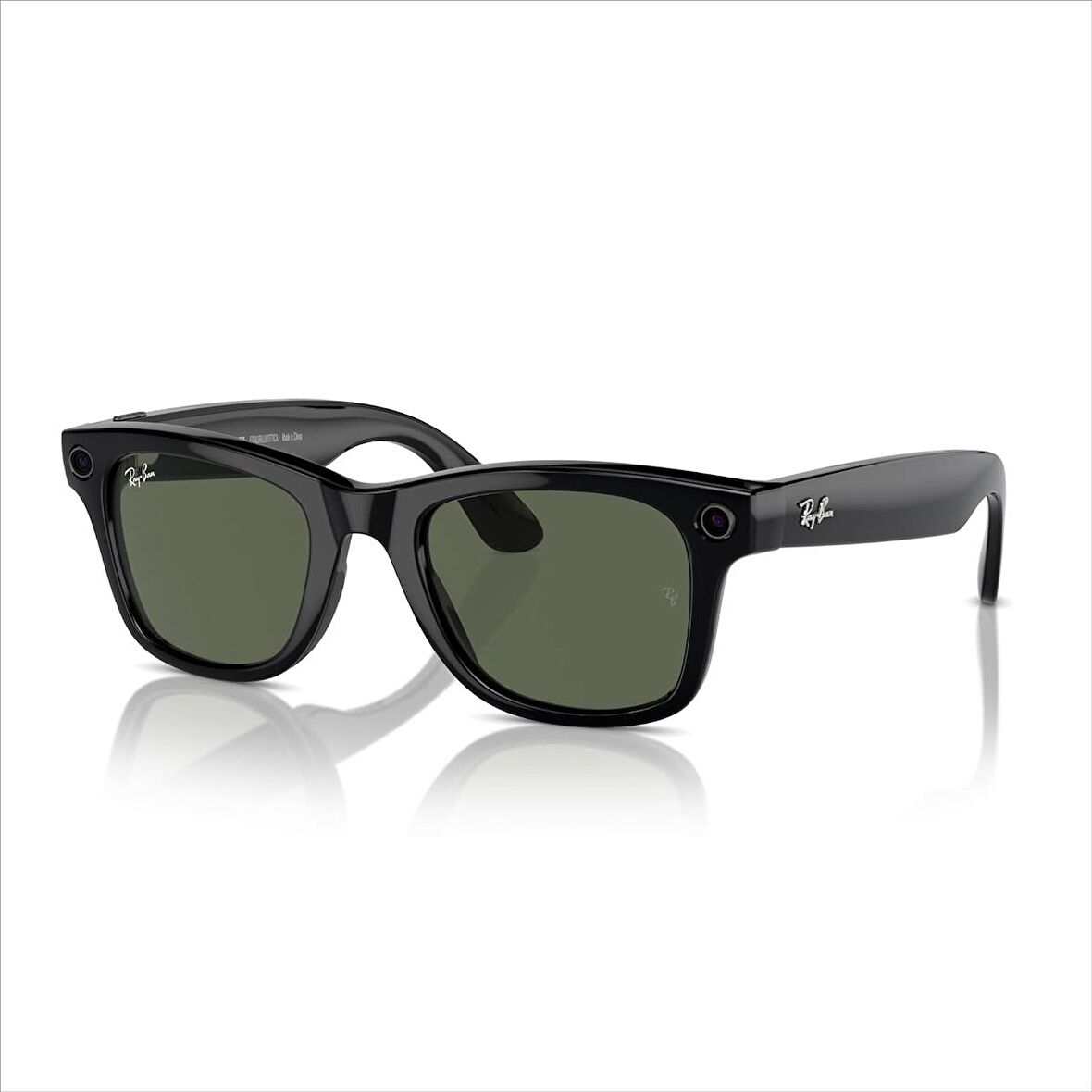 Meta Akıllı Gözlük - Wayfarer - Parlak Siyah-G15 Yeşil - Ray-Ban