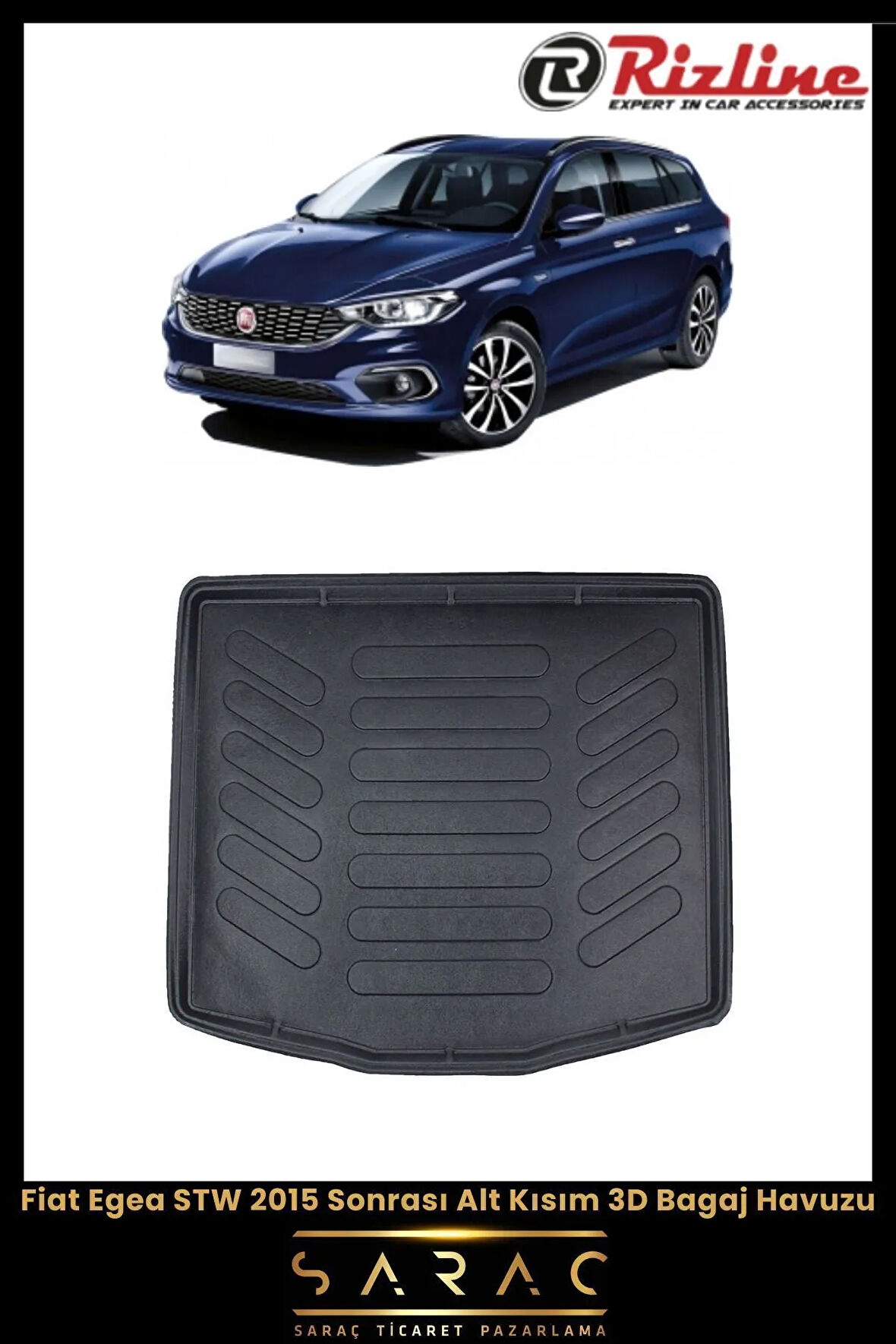 Rizline Fiat Egea STW 2024 Model Alt 3D Bagaj Havuzu