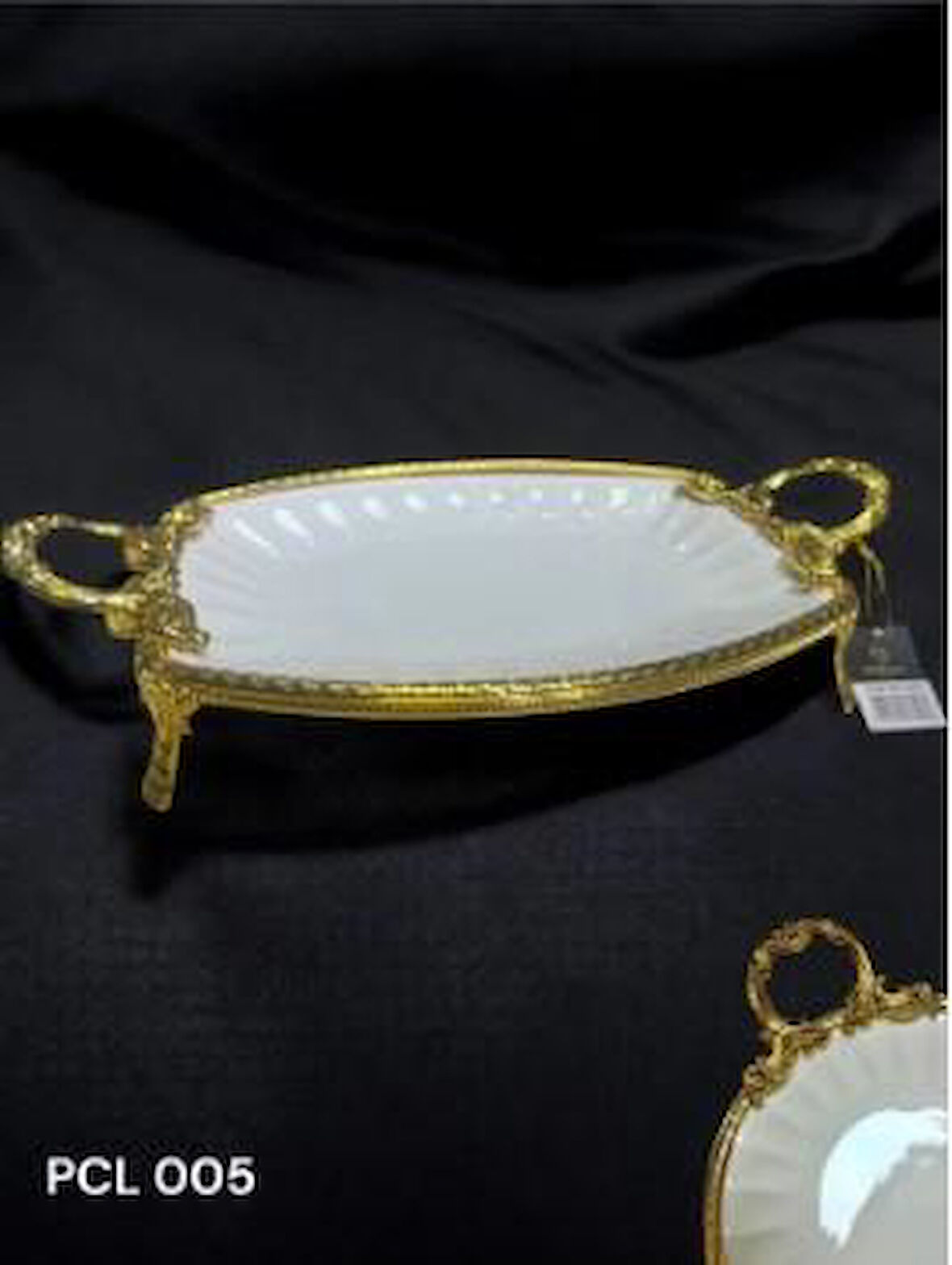 Royking Elegance Oval Sunum Tabak Gold 41CM PCL 005
