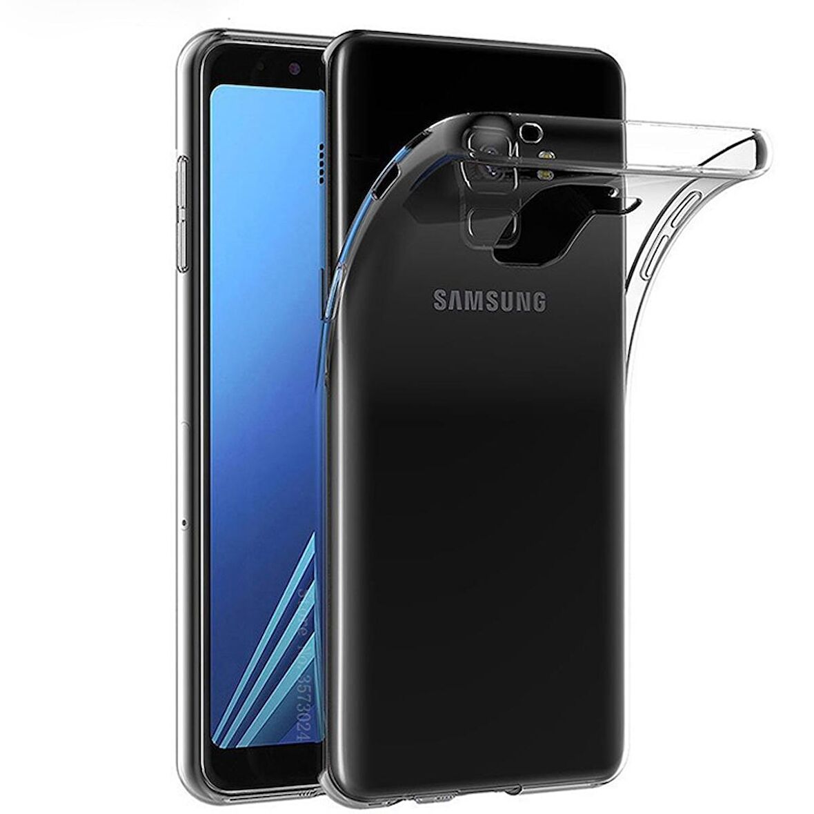 Gpack Samsung Galaxy J6 Kılıf 02 mm Silikon SilikonNano Glass
