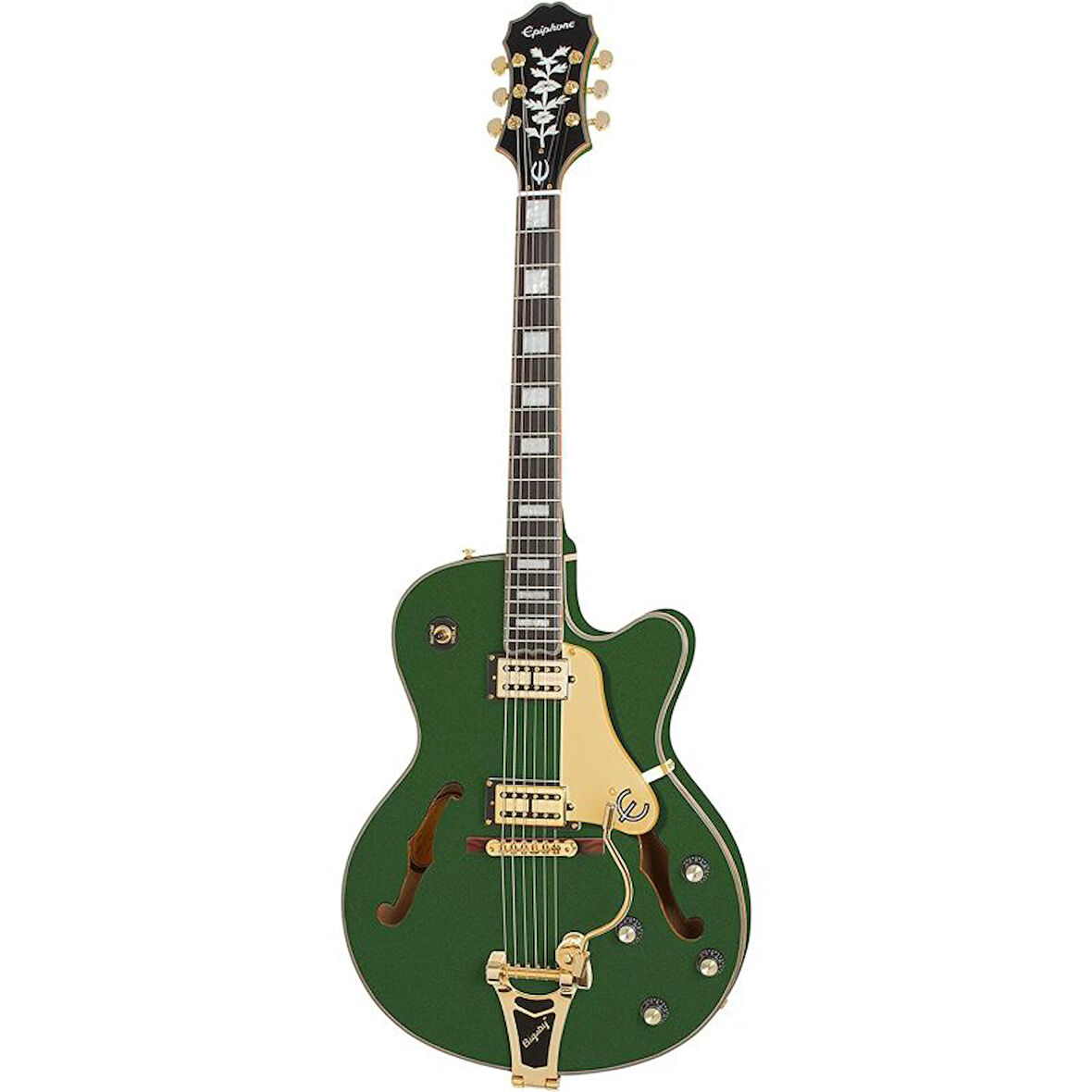 Epiphone Emperor Swingster Hollowbody Elektro Gitar (Forest Green Metallic)