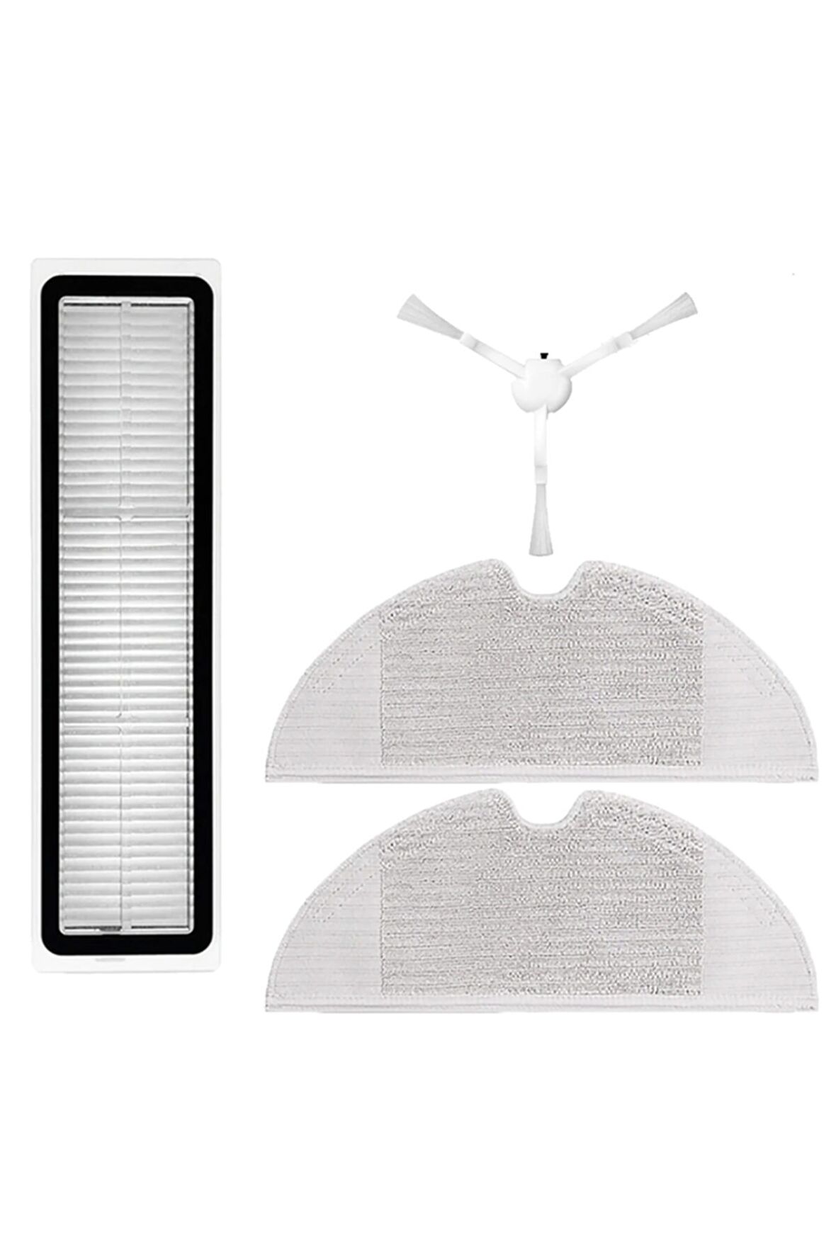 Xiaomi Dreame D9 Uyumlu 4 Parça Yedek Filtre Fırça Seti