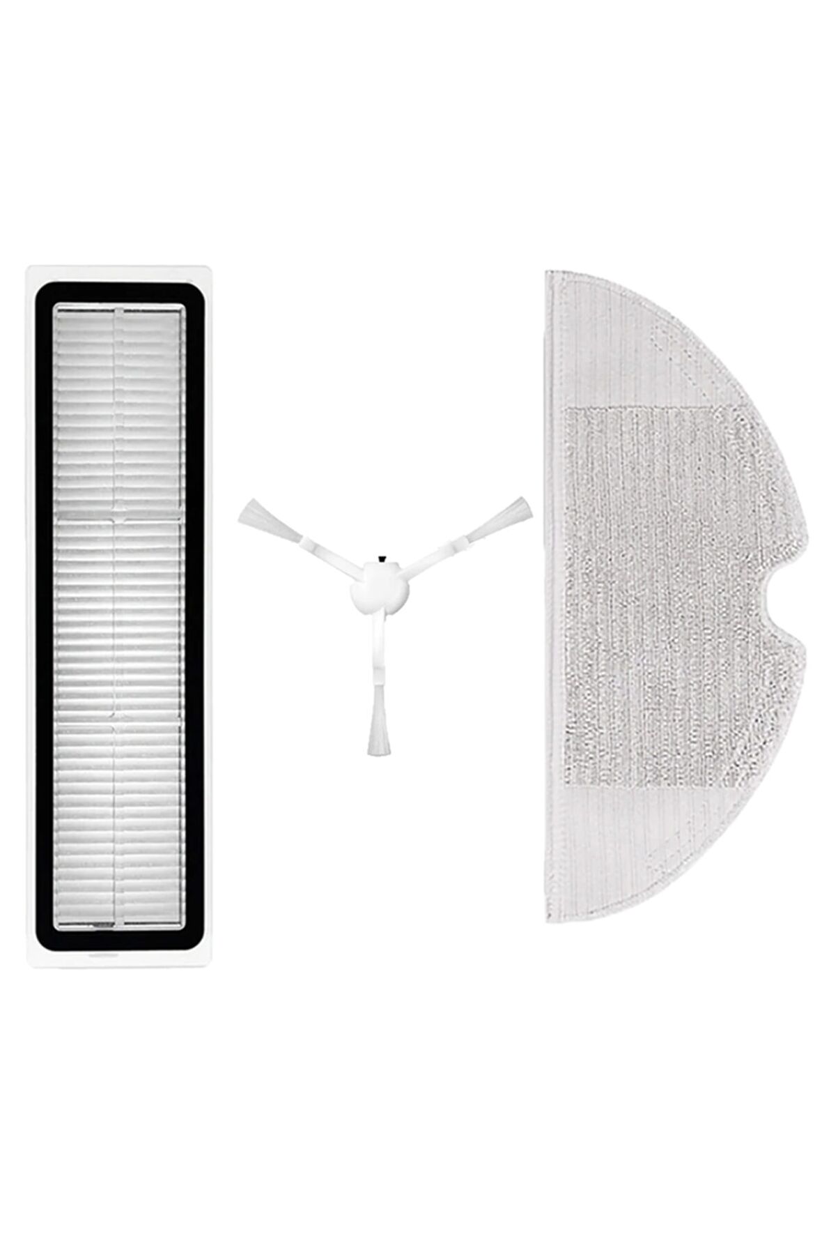 Xiaomi Dreame D9 Uyumlu 3 Parça Yedek Filtre Fırça Seti