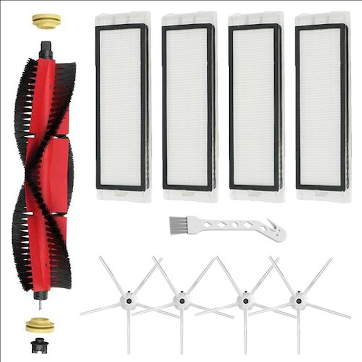 Mija Roborock S6 Pure Robot Cleaner Beyaz Uyumlu Filtre Seti - Megaset