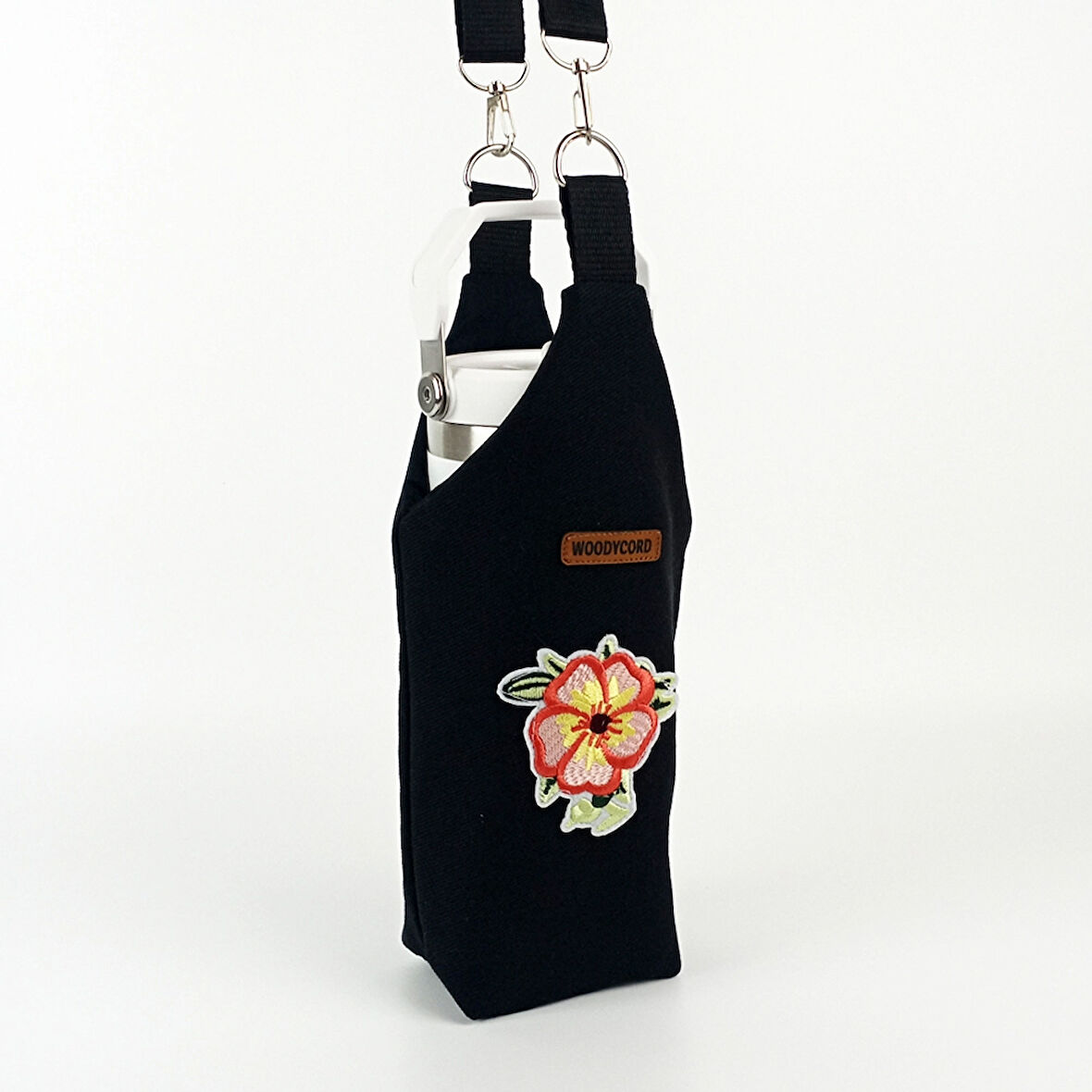 Woodycord El Yapımı U Model Çiçek Matara Termos Kılıfı  iceflow 0,89