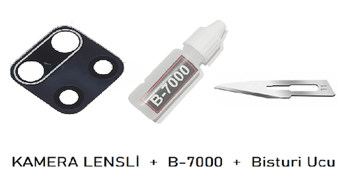 Xiaomi Redmi NOTE 9 PRO Arka Kamera Lensi CAM + B-7000