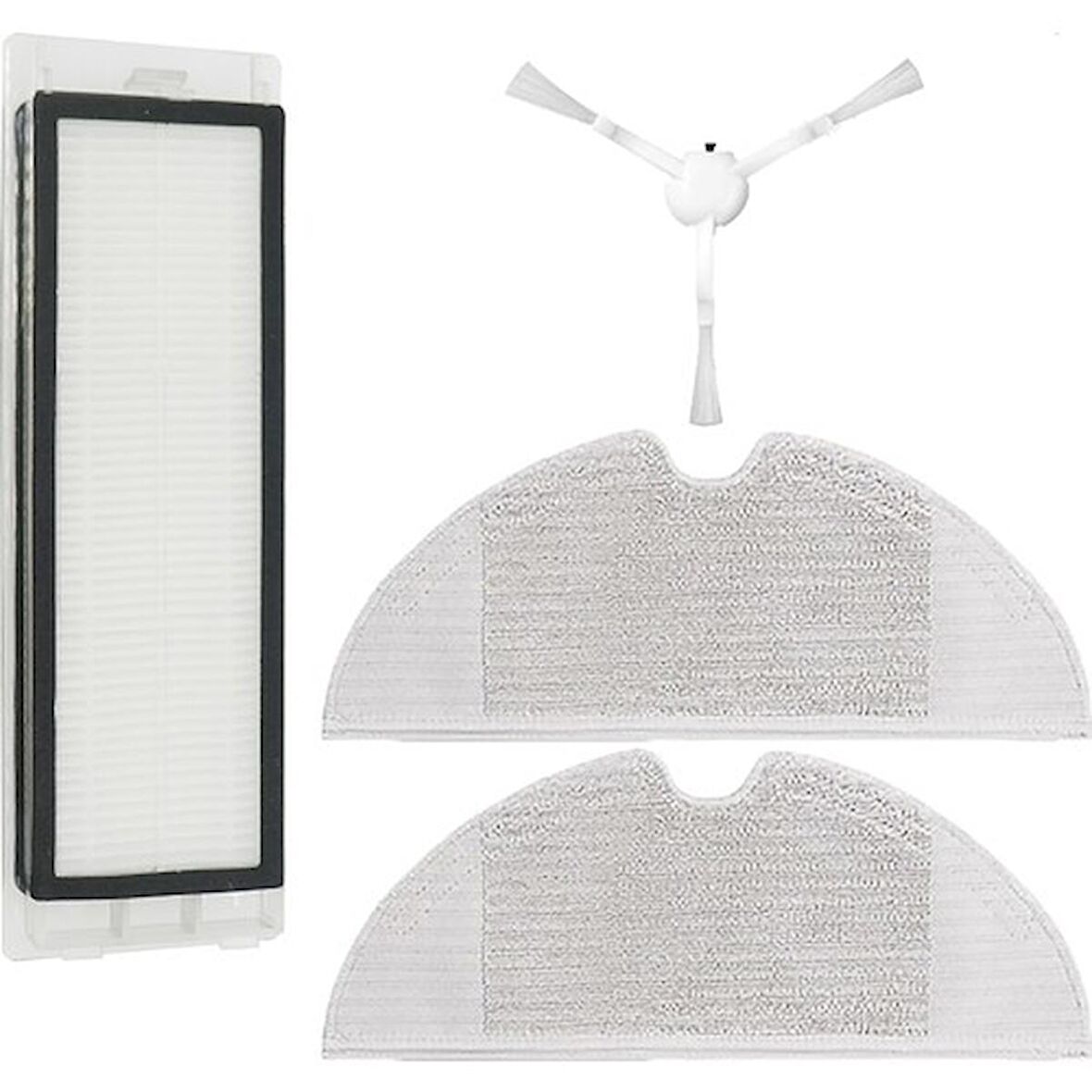 Xiaomi Dreame F9 (STYTJ01ZHM) Uyumlu 4 Parça Yedek Filtre Fırça Seti