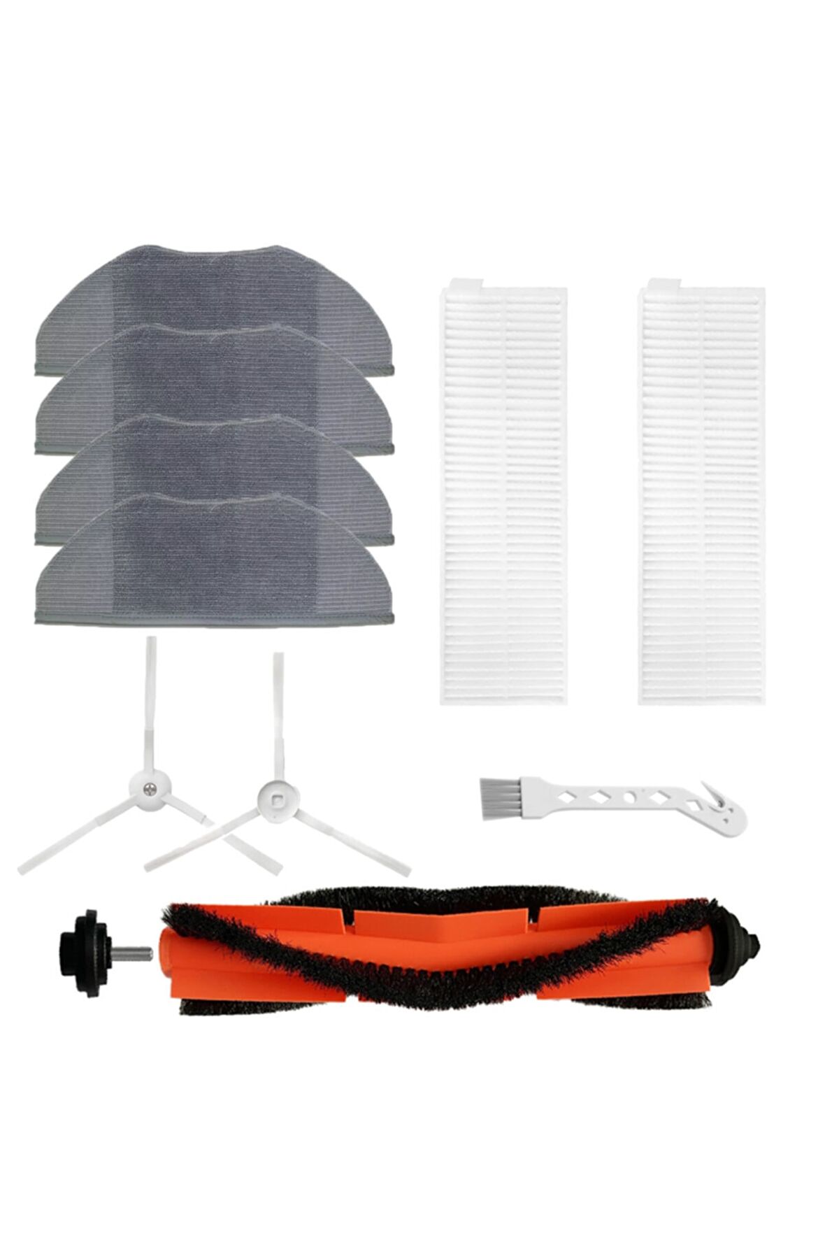 Xiaomi G1 2in1 Essential (mjstg1) Uyumlu 9 Parça Yedek Filtre Fırça Seti