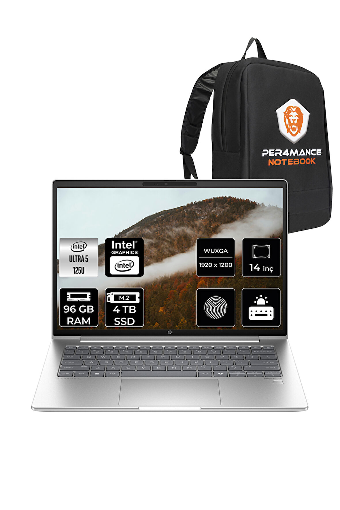 HP ProBook 440 G11 İntel Core Ultra 5 125U 96GB 4TB SSD 14'' WUXGA FDOS SA22YQ & PER4 ÇANTA