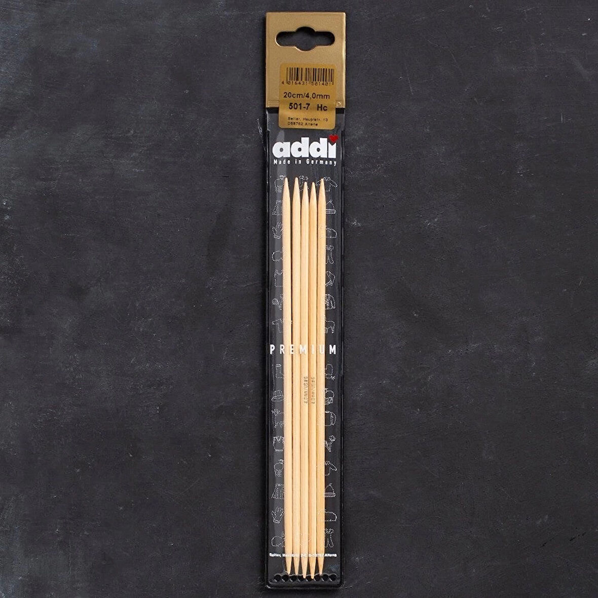 Addi Bambus 4mm 20cm Bambu Çorap Şişi - 501-7