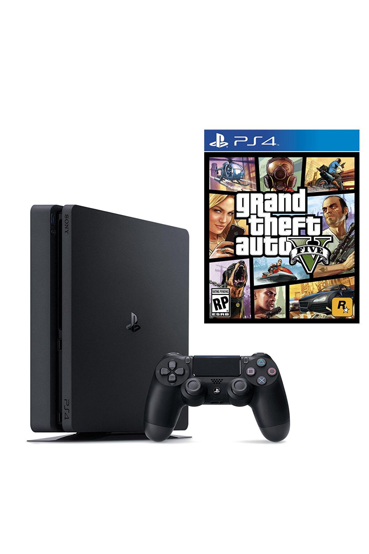 Playstation 4 Slim 500 GB + PS4 GTA 5