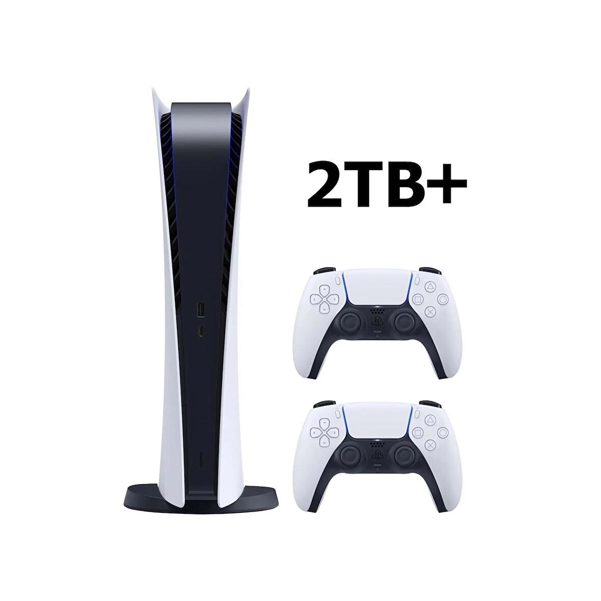 Playstation 5 Dijital 2TB (2048GB+835GB) + 2. DualSense Kol 2 TB Ps5 (İthalatçı Garantili)