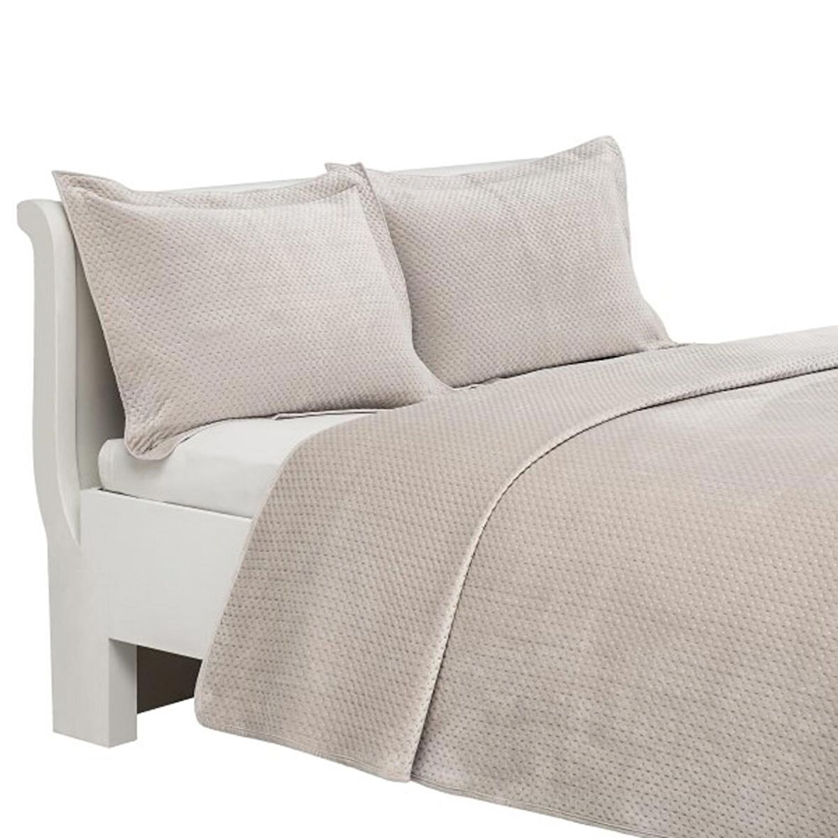Linens Glace Tek Kişilik Yatak Örtüsü Bej