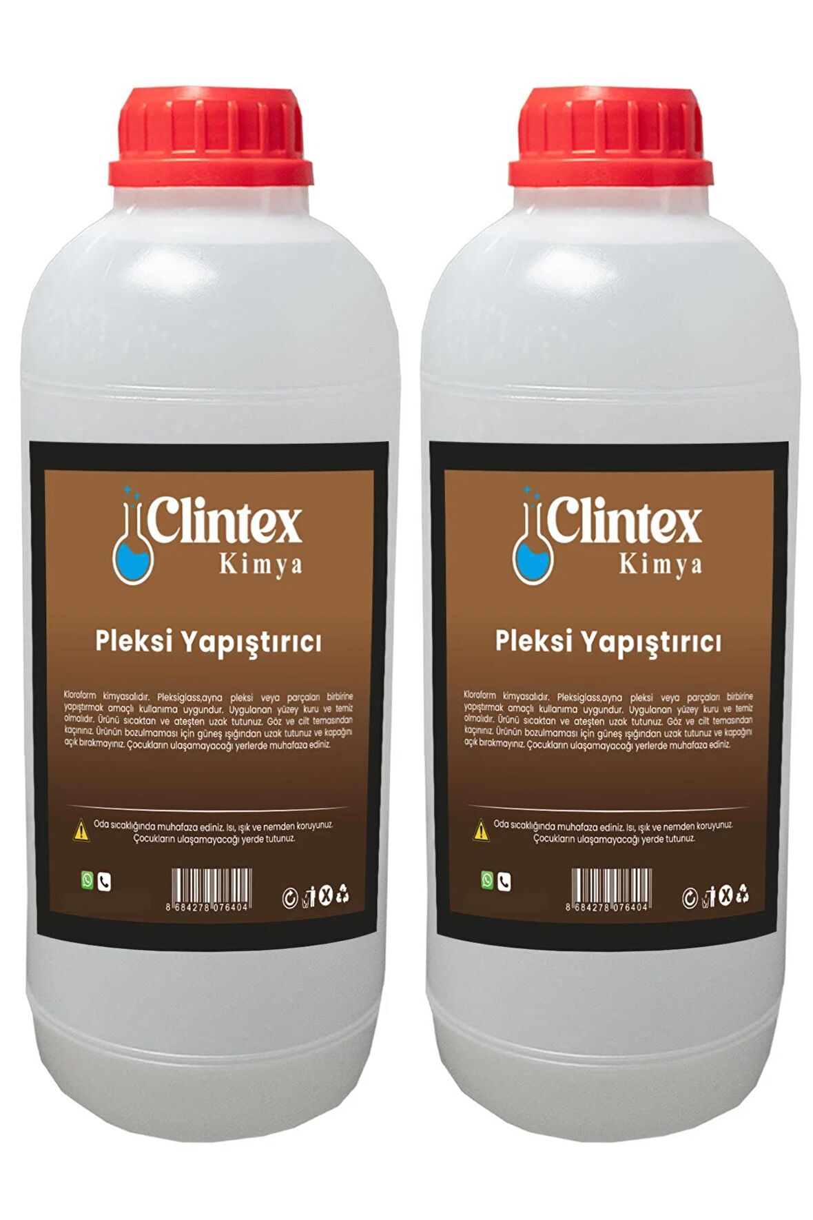 Clintex Kimya Pleksi Yapıştırıcı İnce Kloroform 2x1.250 Kg