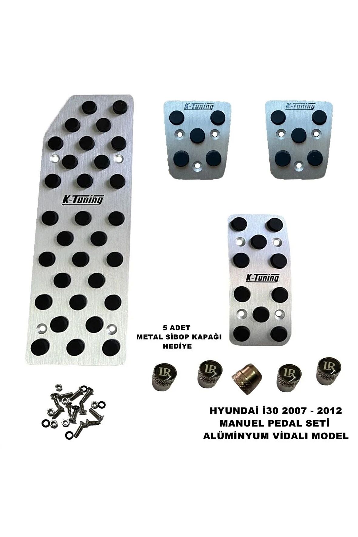 Hyundai I30  Uyumlu Pedal Seti Manuel Vites 2007-2013 Arası Vidalı Model