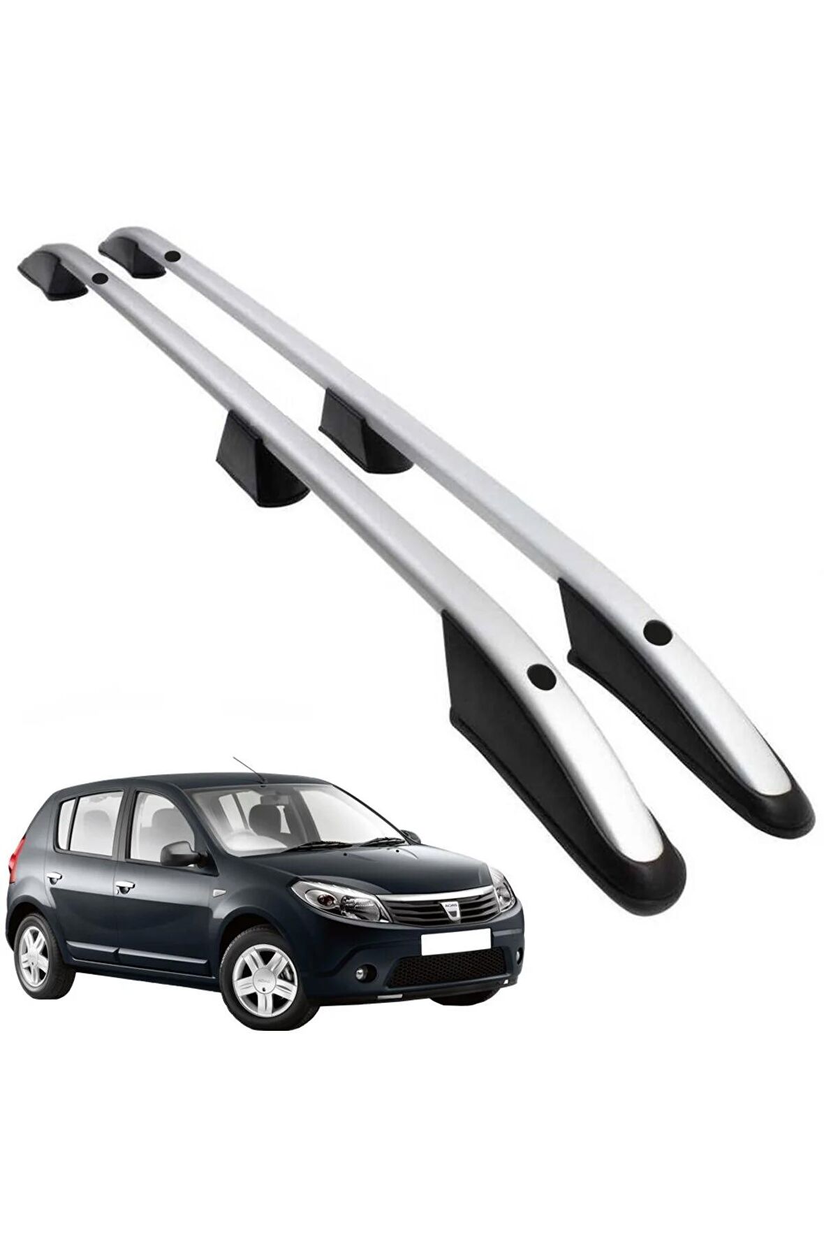 Dacia Sandero Port Bagaj Lüx Gri Model Bağlantı Aparatlı 2008-2012 Arası Kasalara Uyumlu Kaliteli
