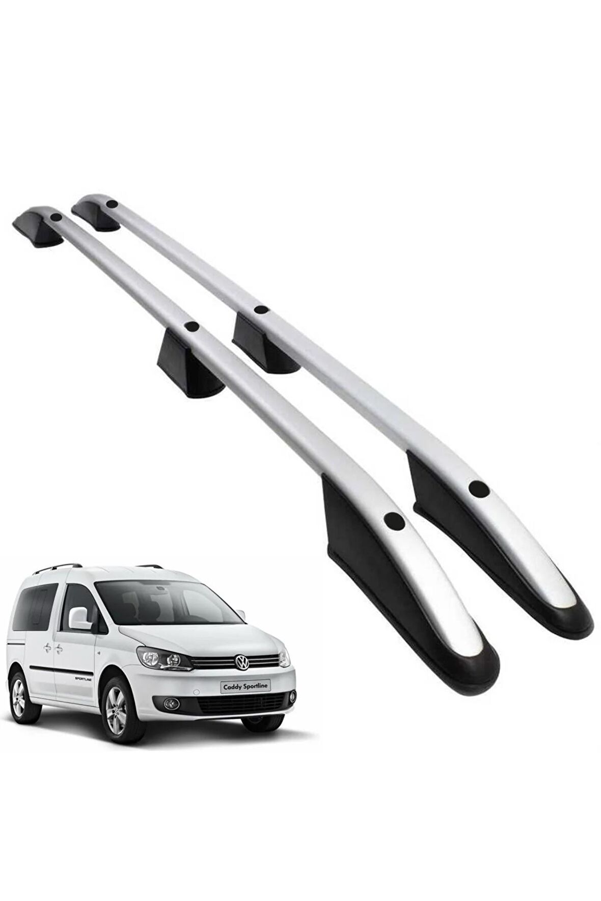 VW Caddy Port Bagaj Lüx Gri Model (Bağlantı Aparatlı) 2011-2020 Arası Kısa Kasalara Uyumlu Kaliteli