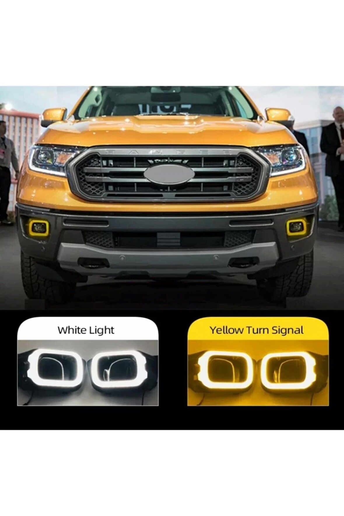 Ranger T8 Ön Tampon Sis Çerçevesi Sarı-beyaz Led 2018 Sonrası