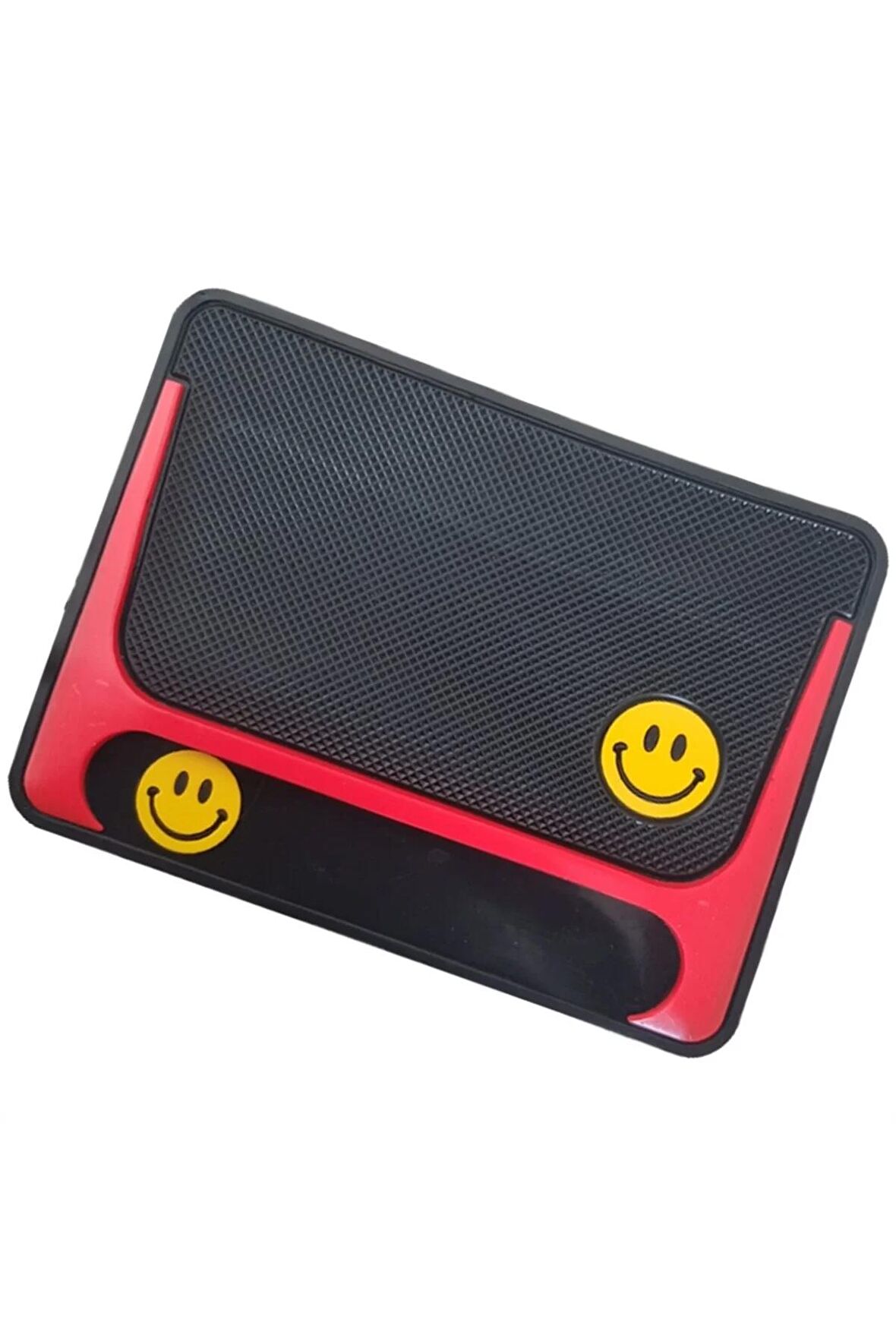 Kaydırmaz Silikonlu Ped Araç Göğüs Torpido Ev Ofis Çok Amaçlı Emoji Desenli 17,5 cm x 13 cm