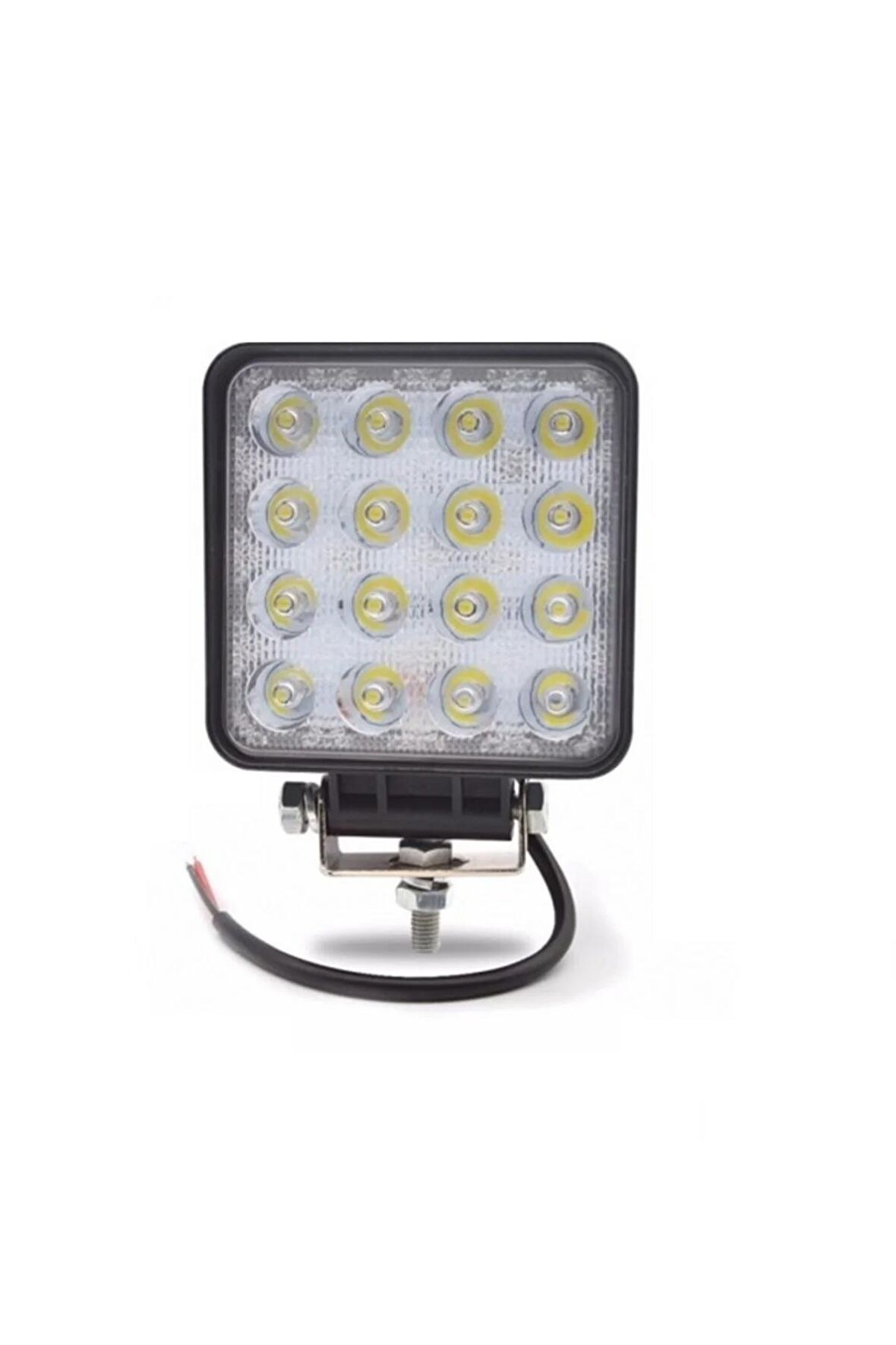 Led Kare Off Road Uyumlu Sis Farı Sis Lambası Çalışma Lambası Projektör 16 Ledli 1 Adet