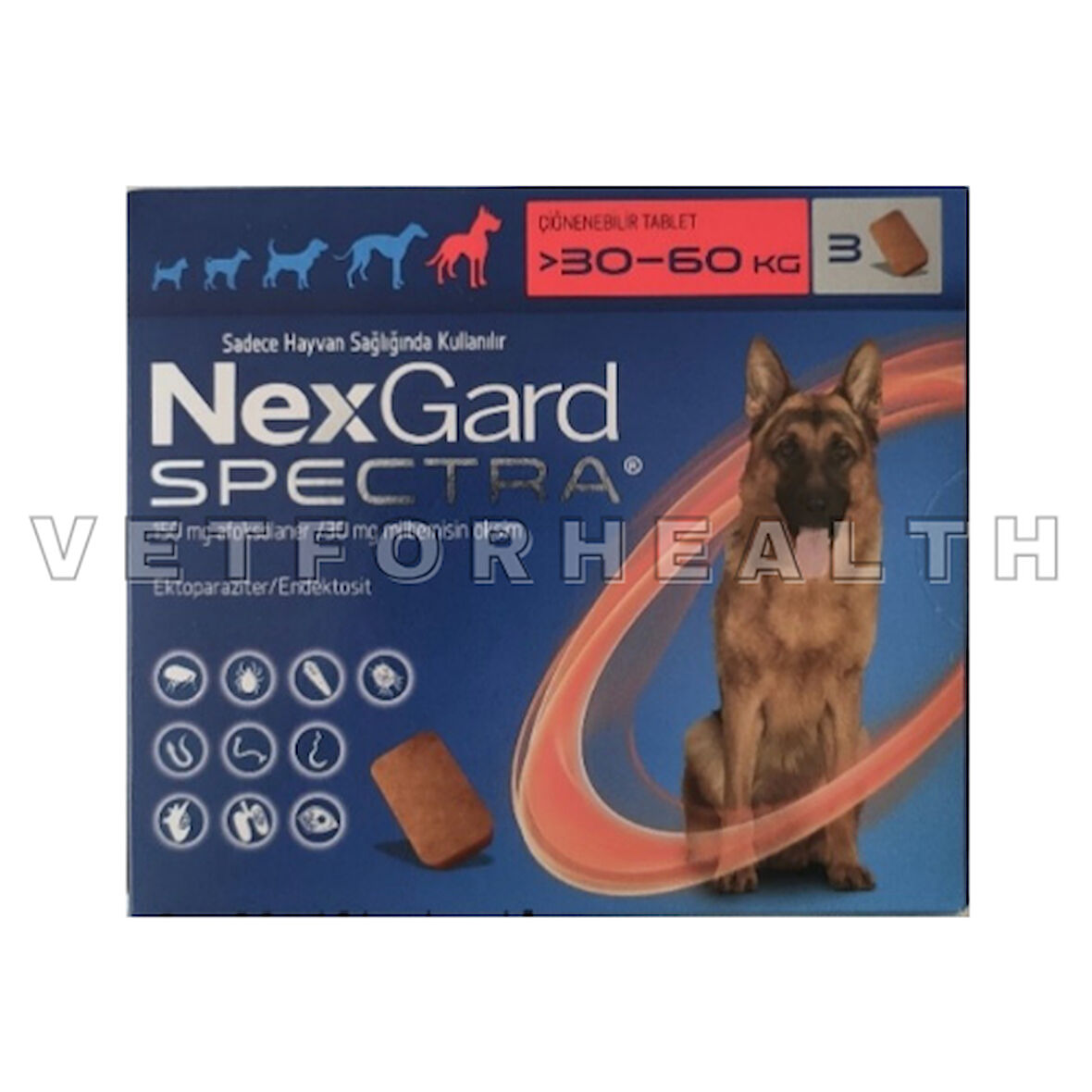 Nexgard Spectra 30-60 Kg Köpekler İçin 1 Kutu SKT:2026