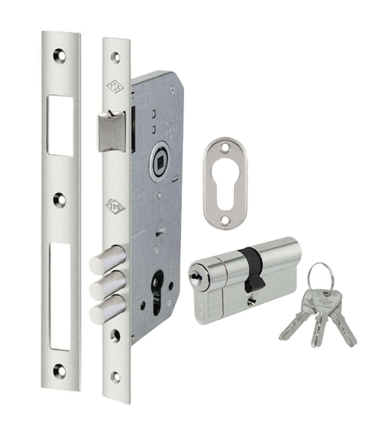 İto Silindirli Kilit-rulmanlı, 3 Milli Ve Kapalı Kasa 45 Mm